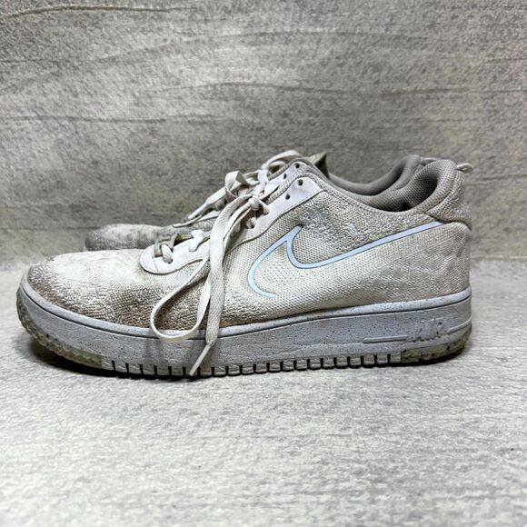 Nike‎ Air Air Force 1 White Sneaker with Lizard Design Mens Size 12 - Picture 1 of 10
